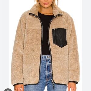 Anine Bing Ryder Faux Fur Jacket size Small